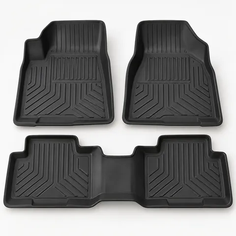 All-weather rubber truck mats